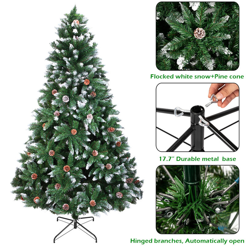 Christmas Tree Branch Flocking Spray for Snowy Effect, Easy Application, and Festive Holiday Decor