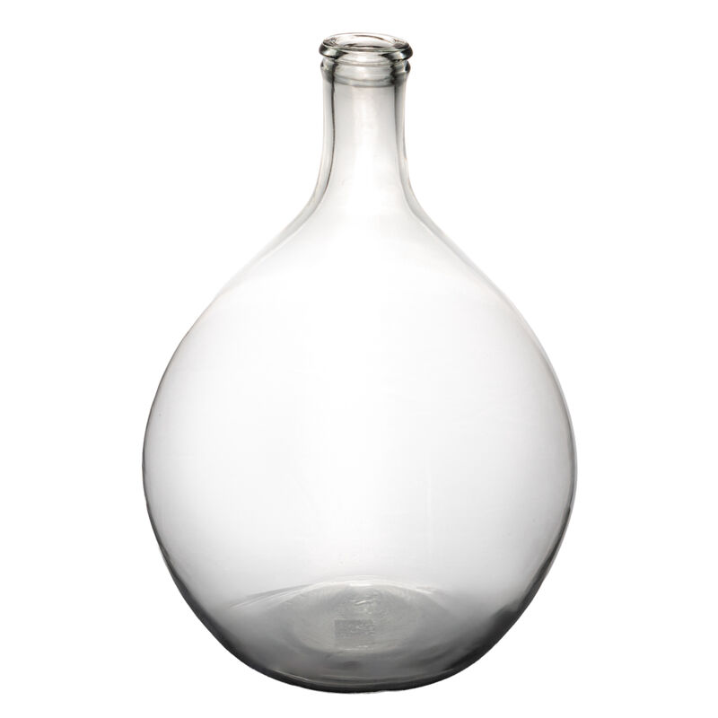 Large Decorative Glass Bottle, Clear image number 0