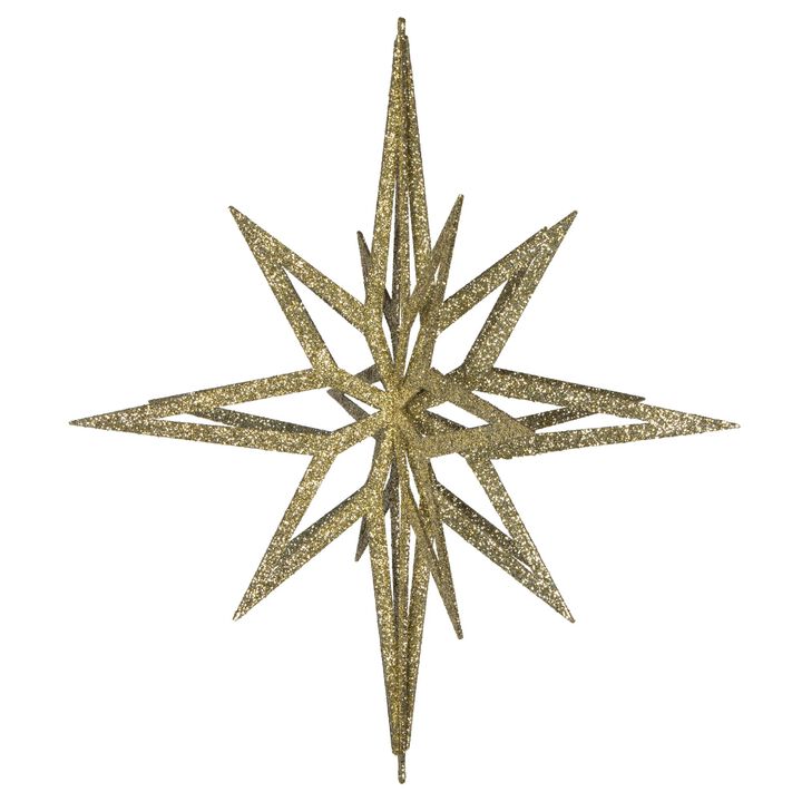 Vickerman 24" Champagne Iridescent Star Christmas Ornament.