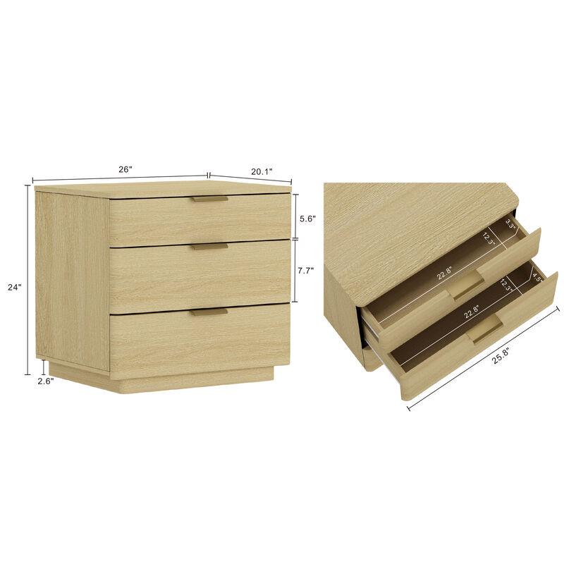 Payton Nightstands with Gold (Set of 2)