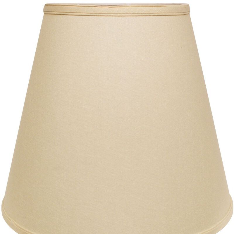 Hivvago 18" Parchment Biege Empire Linen Lampshade