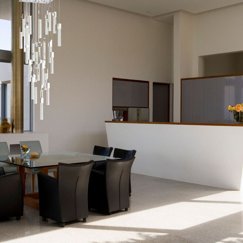 Sparkling Night Chandelier Chrome Metal and Acrylic 25 LED Light Dimmable Extra Large