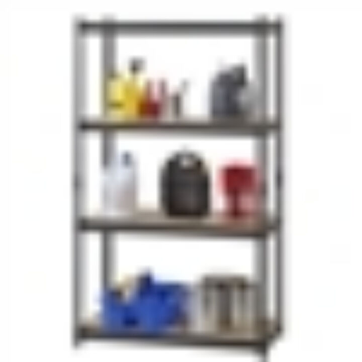 Heavy Duty 4-Shelf Shelving Rack – Strong Storage Solution for Home or Office