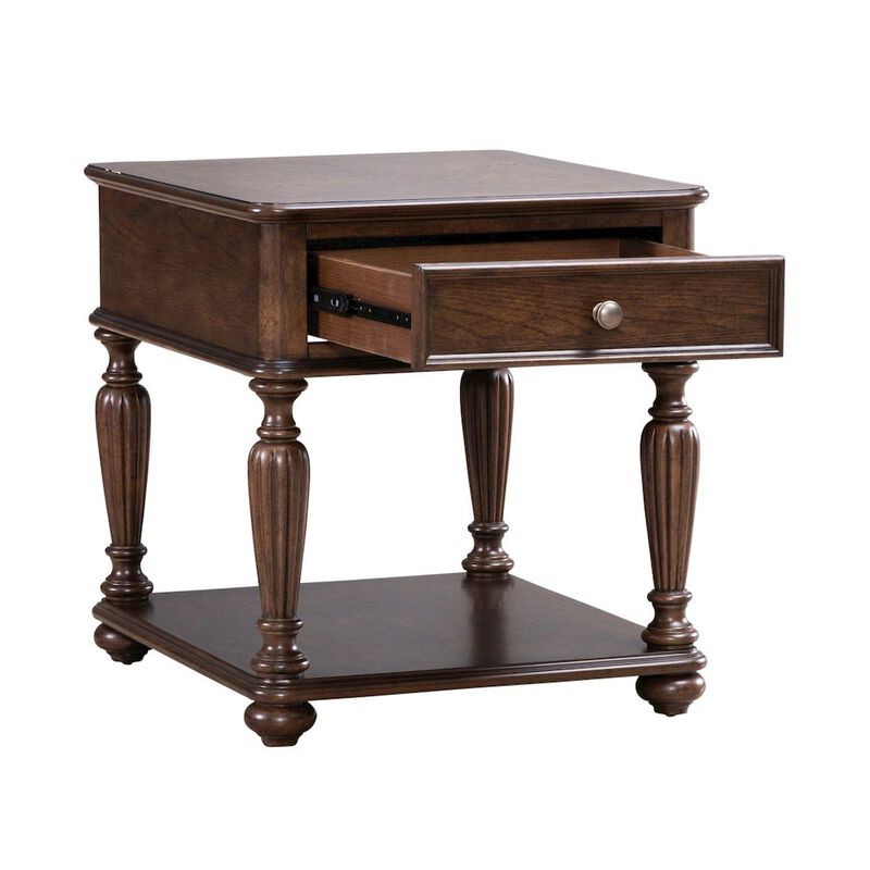 Liberty Furniture Allington Rectangular End Table for Living Room - Satin Sienna image number 3