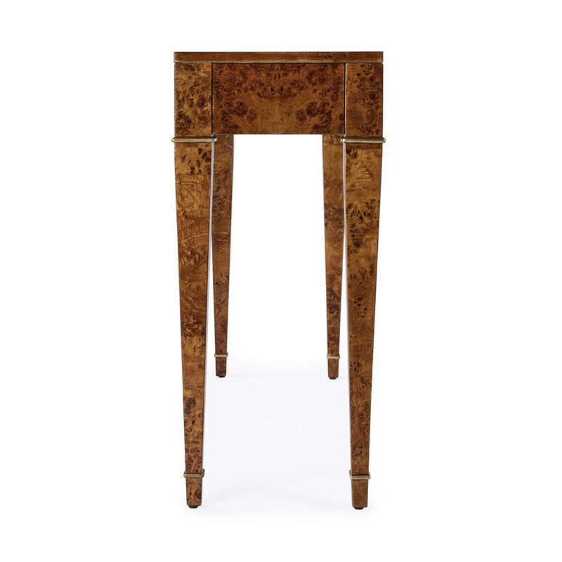 Butler Specialty Kai 2 Drawer 45" Burl Wood Console Table image number 4