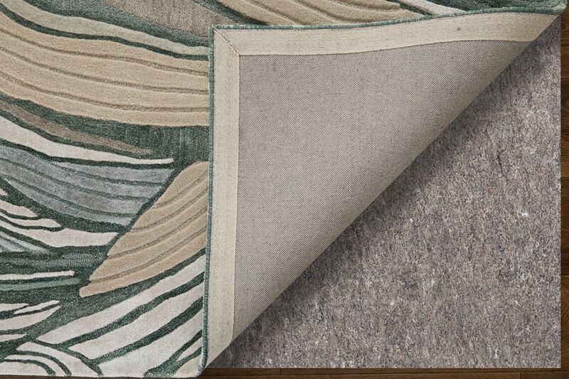 Maridian 8A74F Green/Beige 5' x 8' Rug image number 3