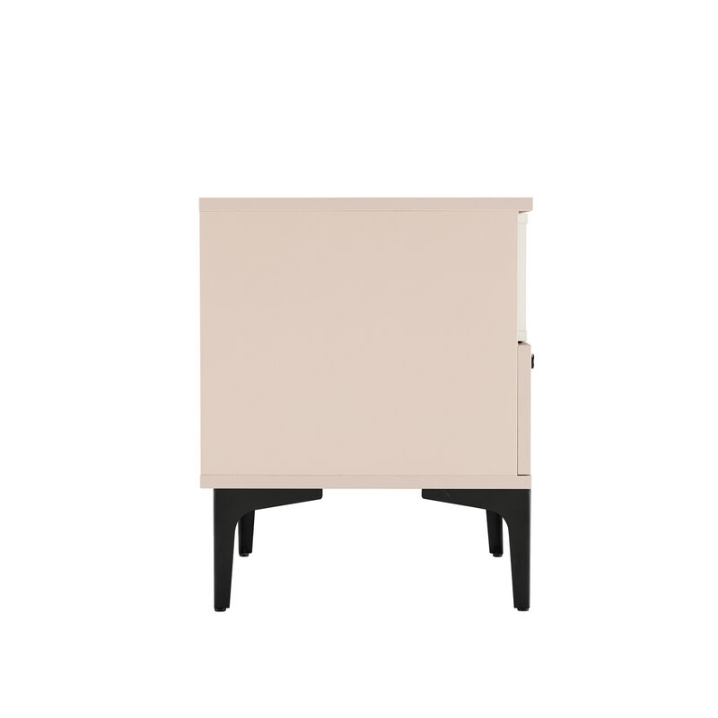 Amara Pink Nightstands (Set of 2)