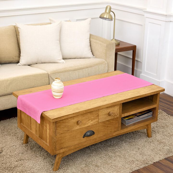 Linen Table Runner - Classic Hemstitch