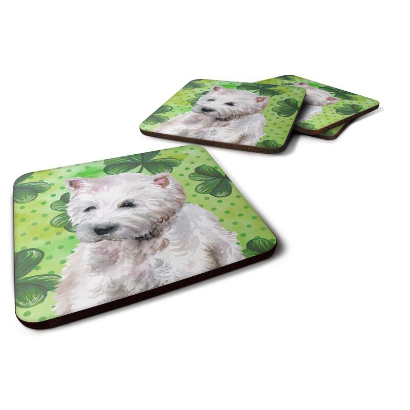 Caroline's Treasures Westie St Patrick's Decorative coasters, Multicolor