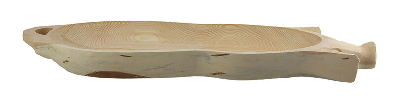 Hand Carved Wooden Pig Platter Decorative Serving Tray 24 inch image number 1
