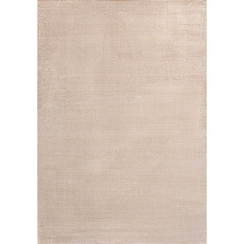 Cole Modern Minimalist Pinstripe High-Low Area Rug