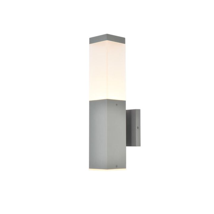 Living District Raine Integrated LED wall sconce  in silver