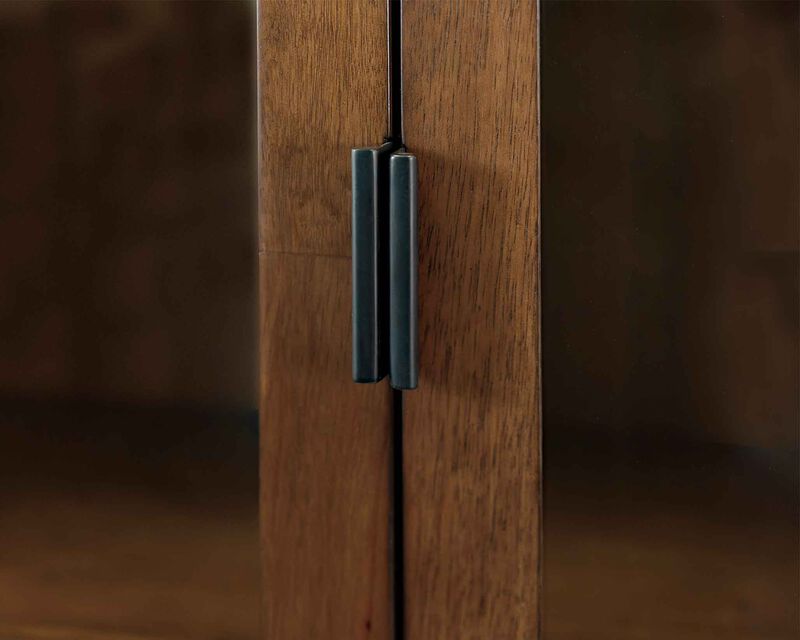 Delray Glass Door Bookcase/Display Cabinet