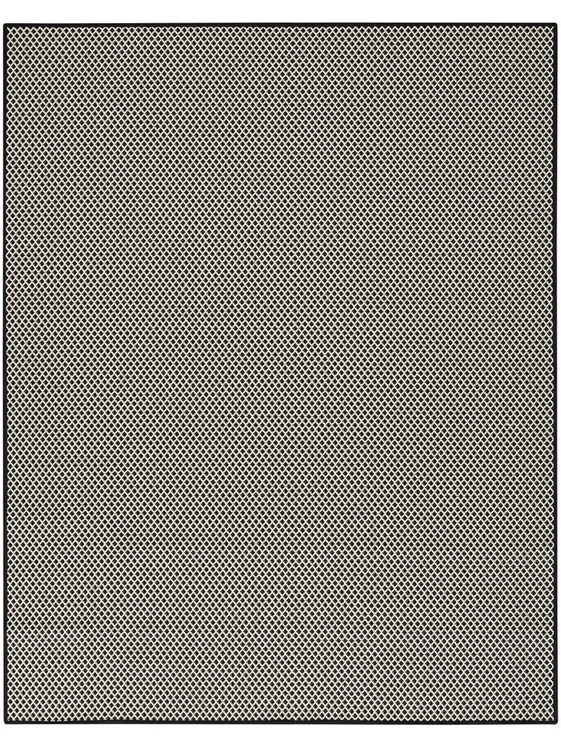 Courtyard COU01 Black/White 10' x 14' Rug