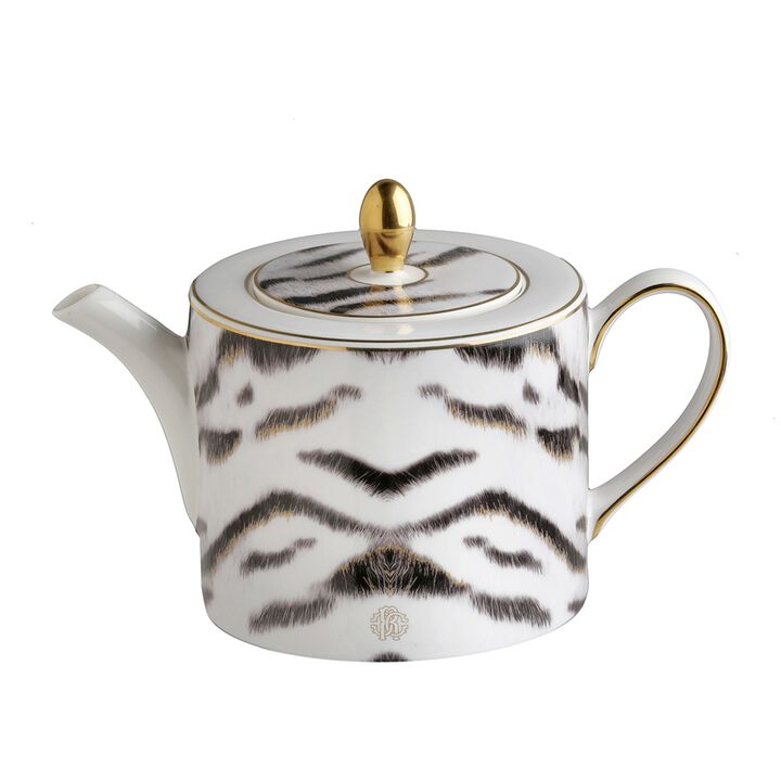Tea Pot or Coffee Pot TIGER   diam. 4.75", H 4.5"