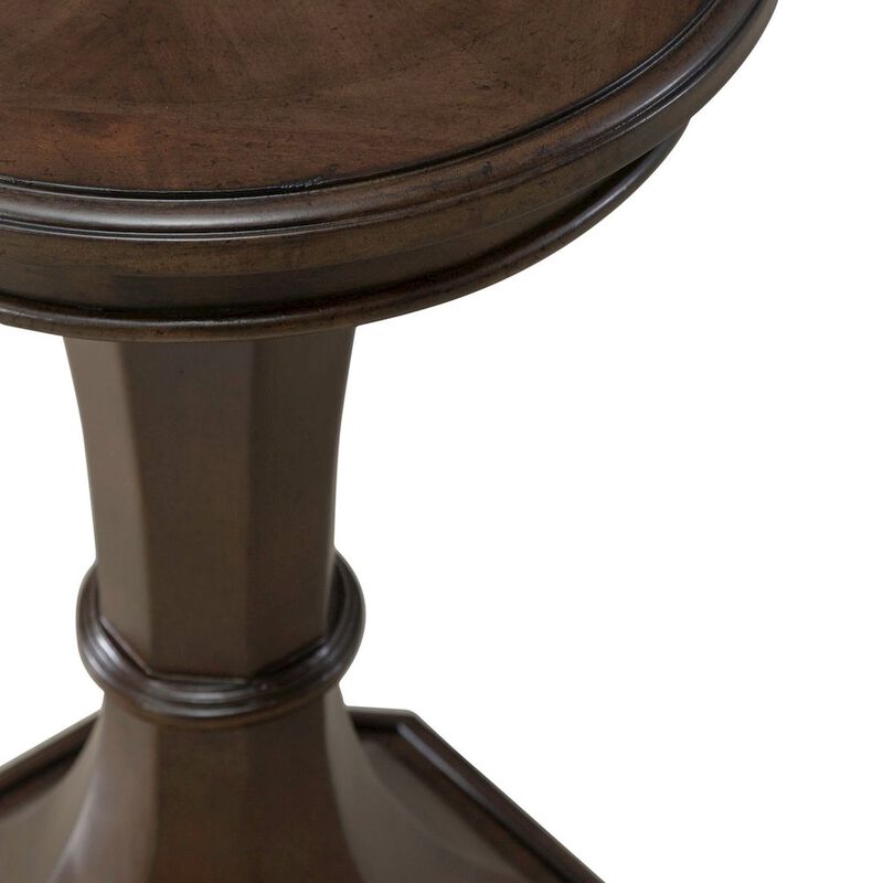 Liberty Furniture Arden Road Living Room Round Chairside Table  - Satin Cherry image number 4