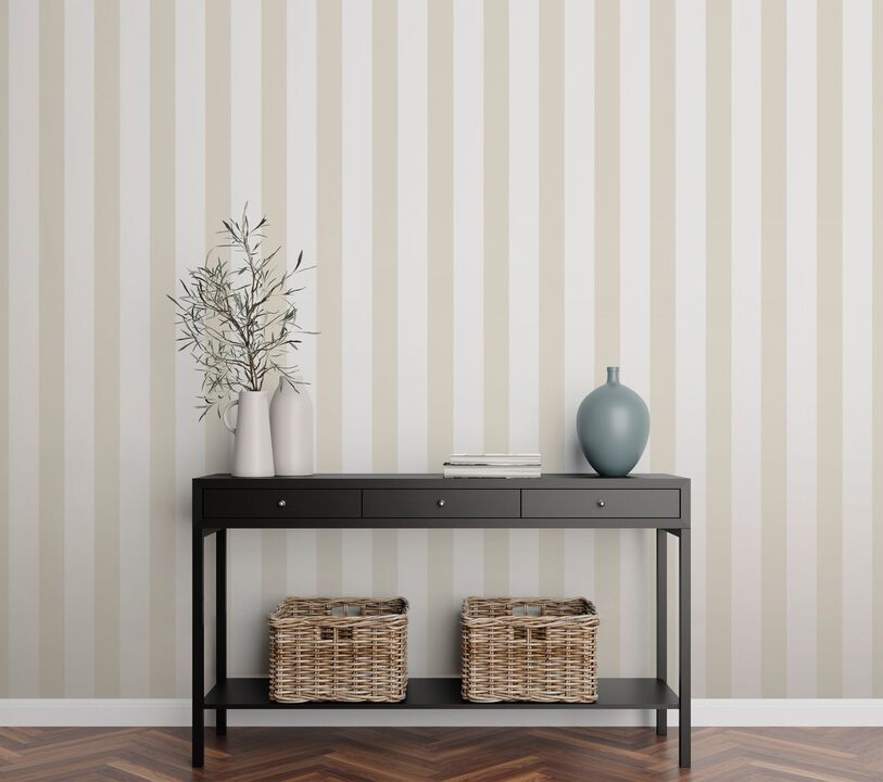 Style Sisters Medium Stripe Beige Wallpaper SS21232