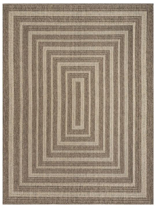 Tulum TLM04 Brown 9' x 12' Rug
