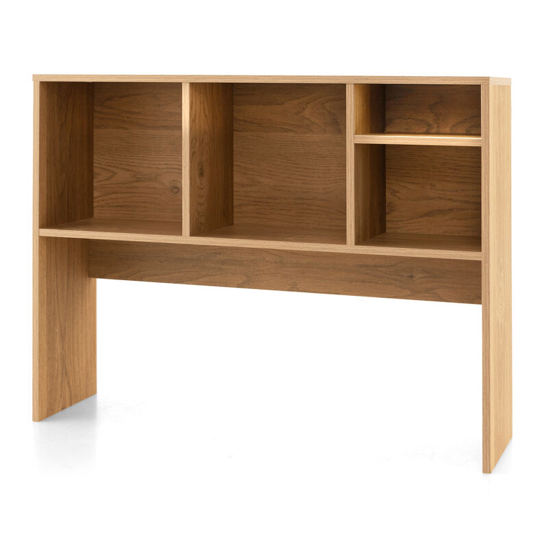 Desk Top Bookcase with 4 Cubby Compartments and Open Back Design image number 0