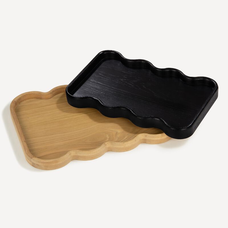 Swirl Tray - Charcoal