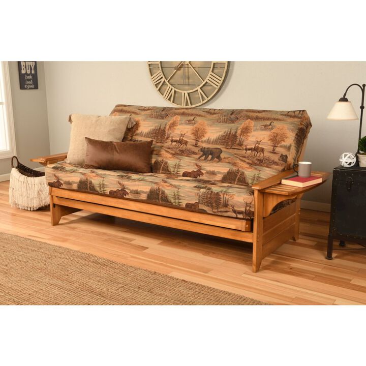 Phoenix Frame-Butternut Finish-Canadian Mattress-Storage Drawers