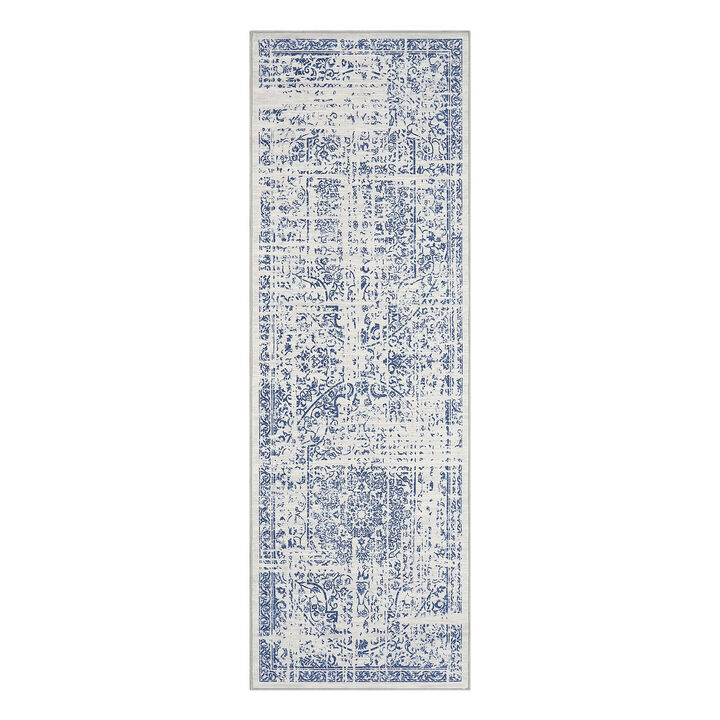 2x6 FT Area Rug Floral Rugs for Living Room Vintage Machine Washable Area Rugs