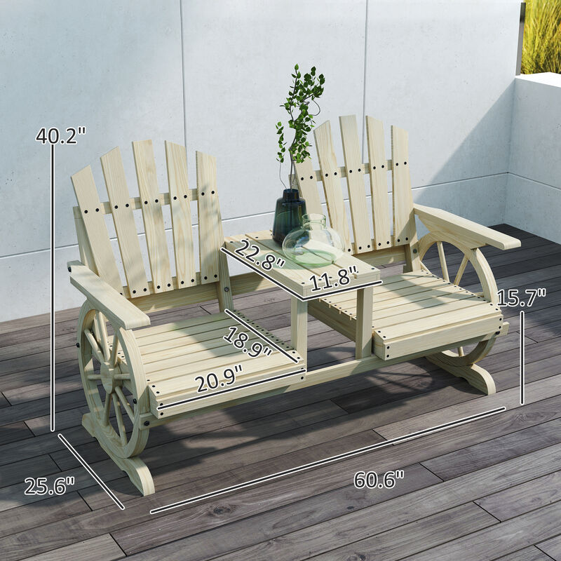 Stylish Outdoor Garden Bench &ndash; Weather-Resistant, Comfortable Seating for Yard or Patio image number 5