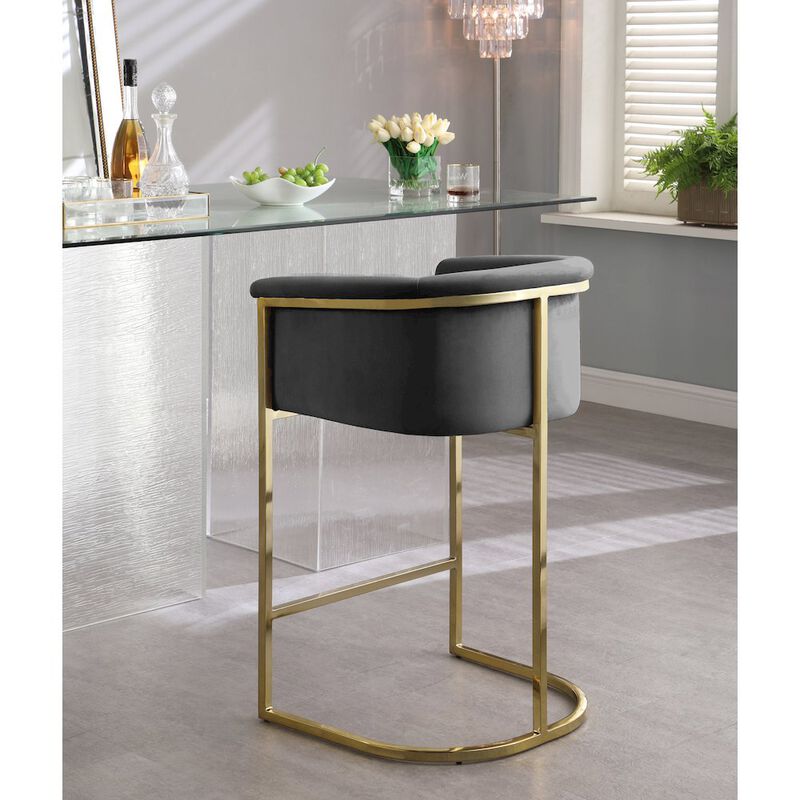 Meridian Furniture Donatella Velvet Stool