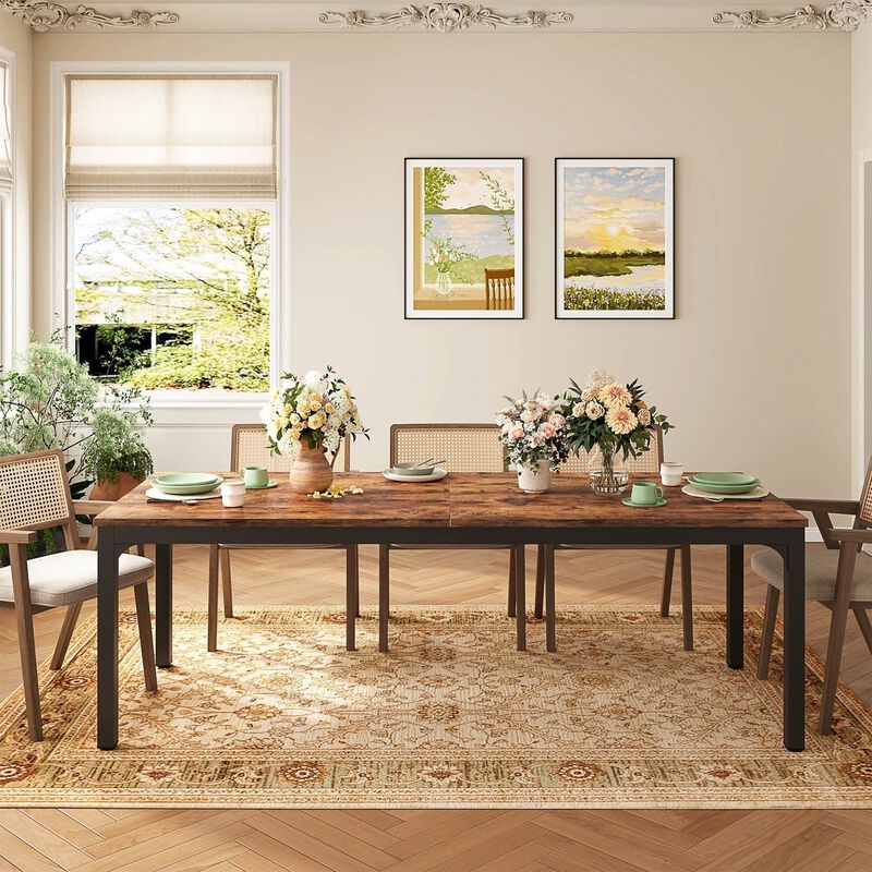 Tribesigns Rectangular Wood Dining Table image number 1