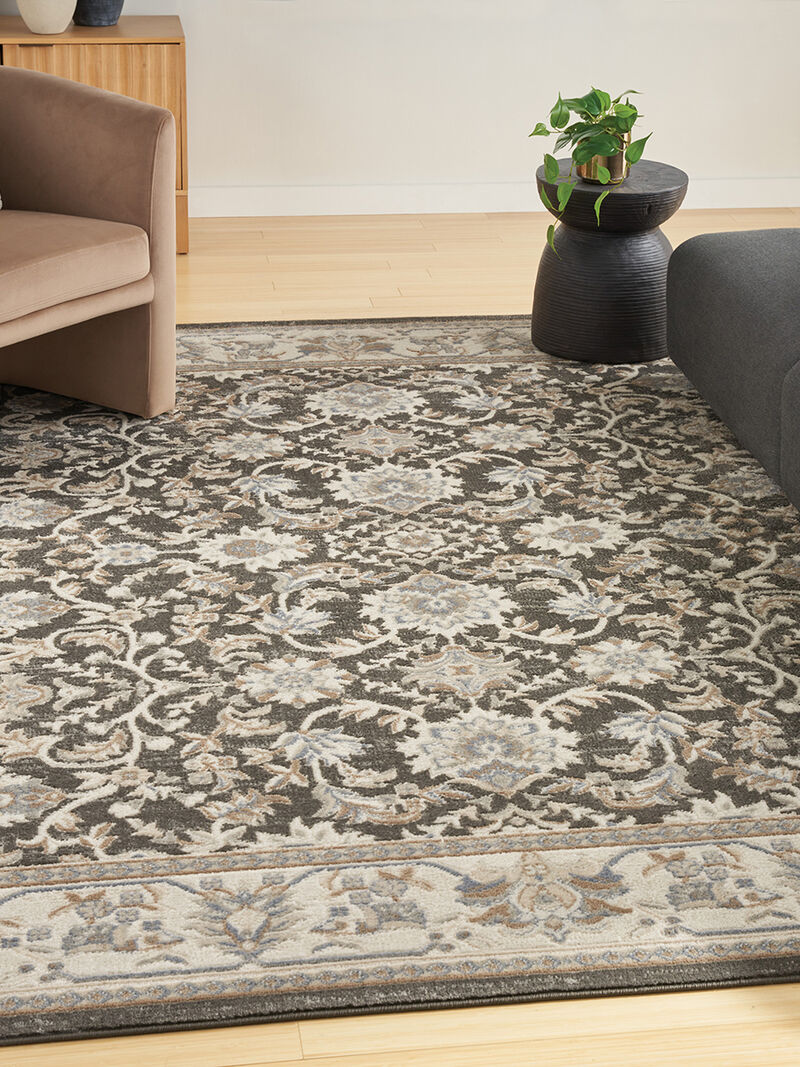 Serenity Home SRH02 Ivory/Gray/Blue 9' x 12' Rug