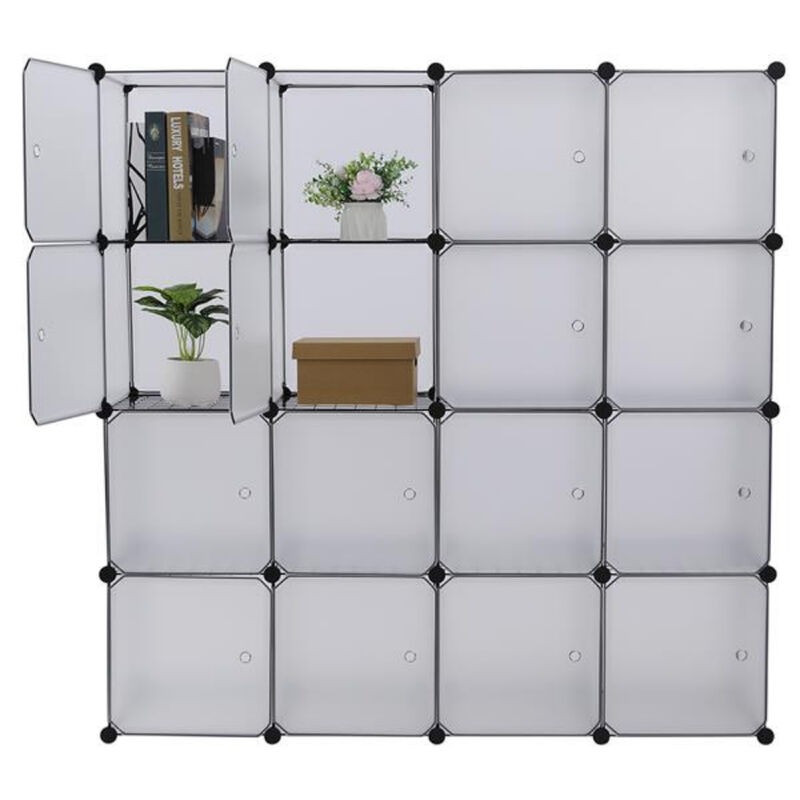 Stackable Cube Storage Shelving Unit, Bookcase Organizer for Closet, Books, and Toys