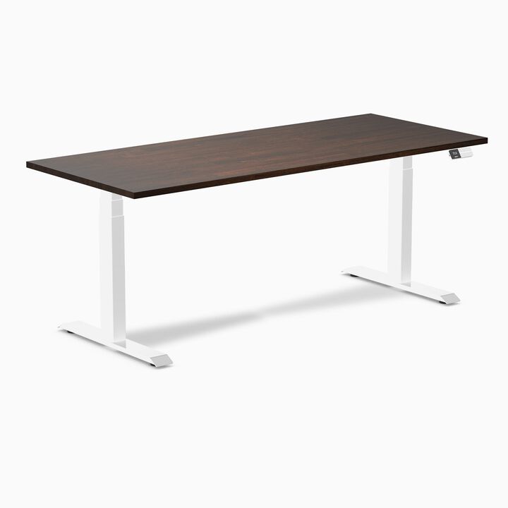 Desky Dual Rubberwood Sit Stand Desk