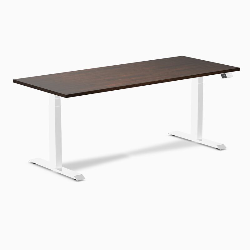 Desky Dual Rubberwood Sit Stand Desk image number 0
