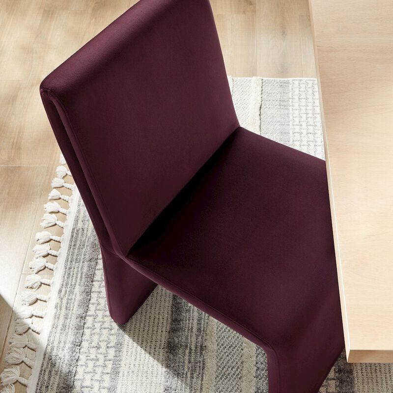 Emory Upholstered Performance Velvet Dining Side Chair image number 8