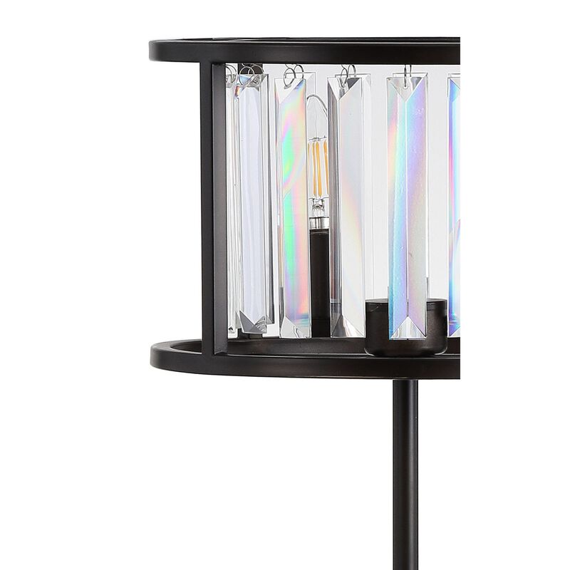 Bevin Metal/Crystal LED Table Lamp