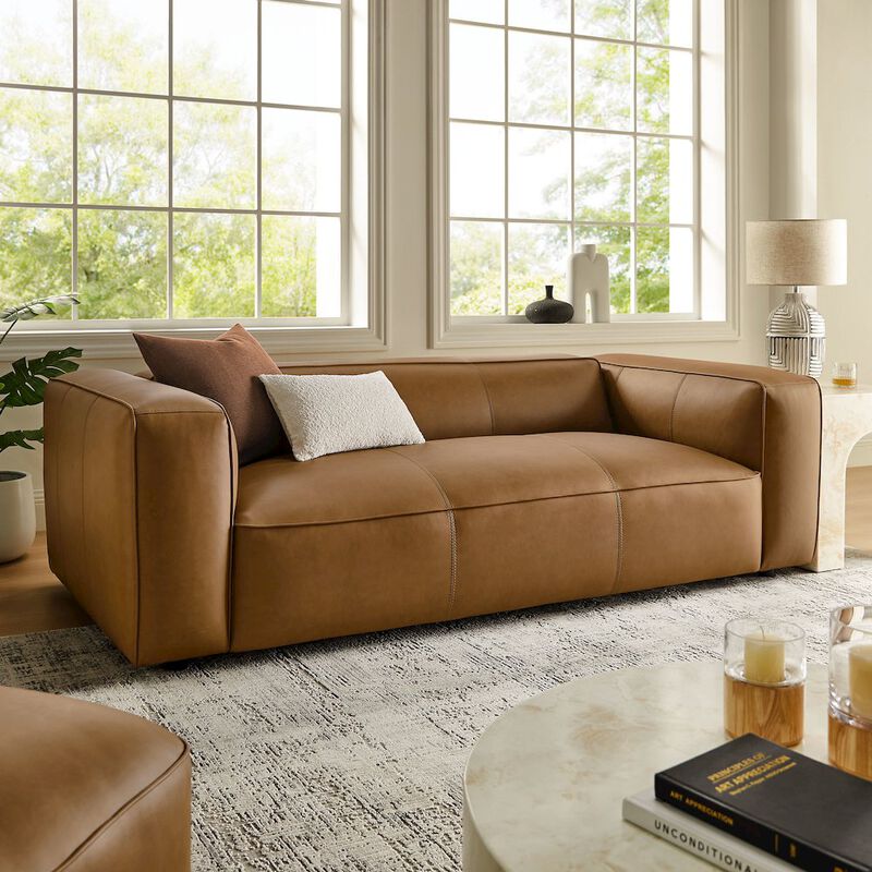 Auren Upholstered Vegan Leather Sofa image number 8