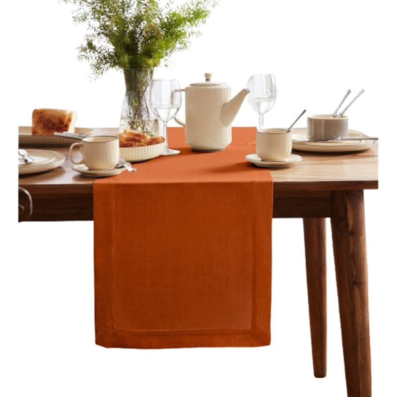 Solino Home Sonoma 100% Linen Table Runner &ndash; Handcrafted, Machine Washable, Perfect for Holiday and Everyday Dining