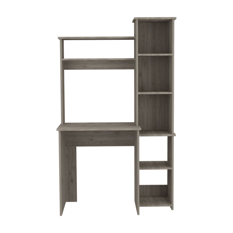Streamdale Gray Versailles Desk with Shelves and Cubbies image number 0