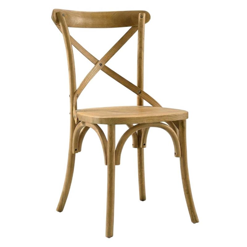 Solid Wood Dining Side Chair with Cushioned Seat for Dining Room, White image number 1