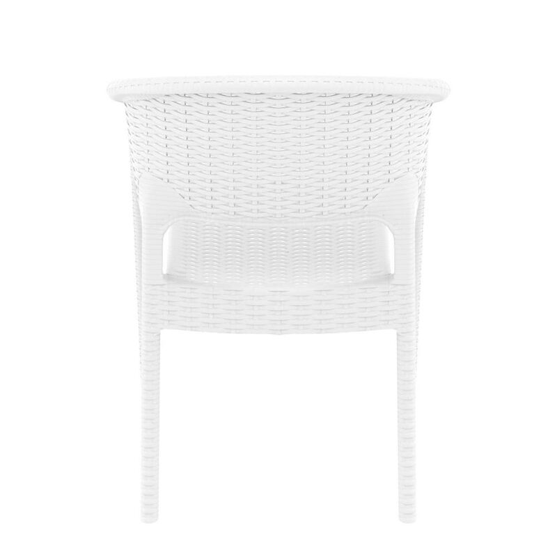 Belen Kox Panama Dining Arm Chair, Set of 2, White, Belen Kox