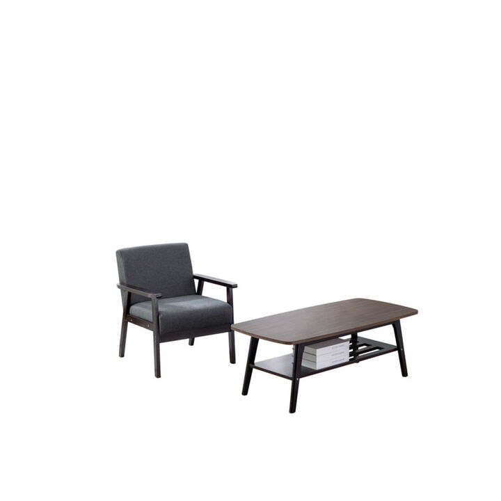 Bahamas Espresso Coffee Table and Chair Set