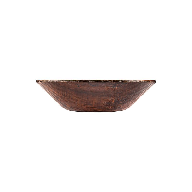 Turgla Composite dia.15.75" h:4.25" 7 qt. Round Brown Composite Bowl