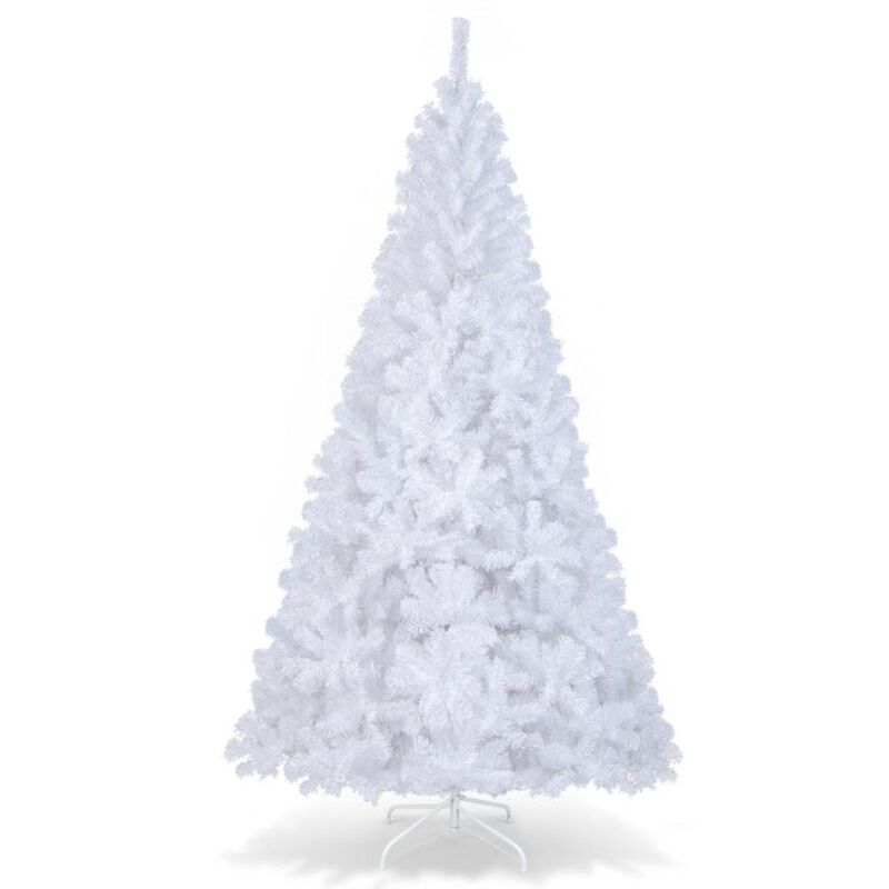 Hivvago White Christmas Tree with Solid Metal Legs image number 0