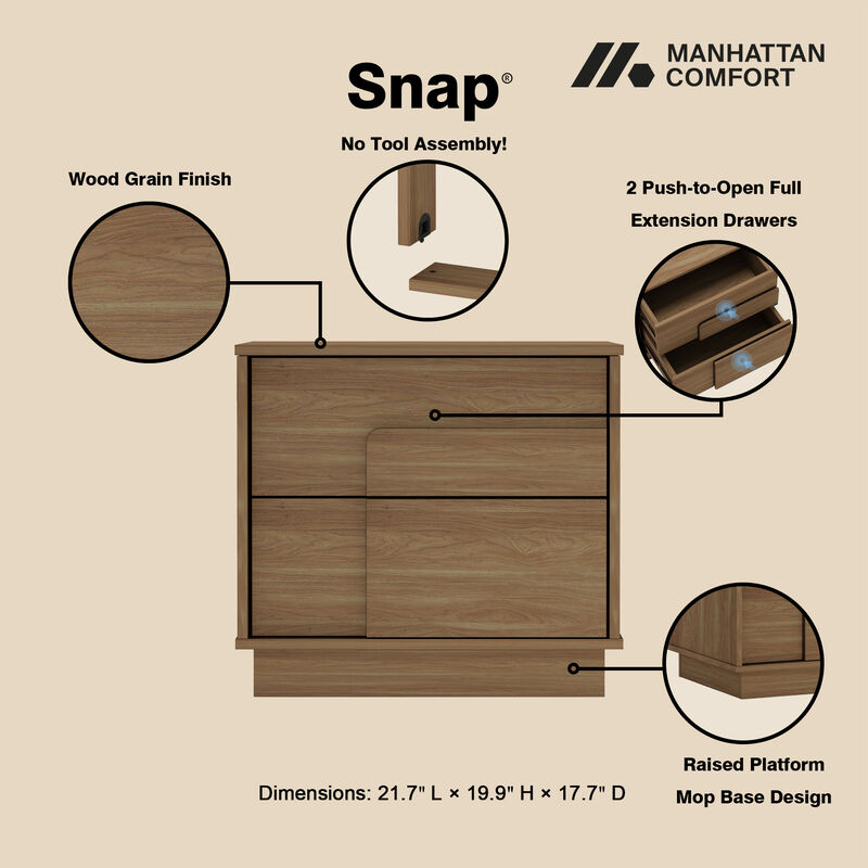 Horizon Brown Nightstand