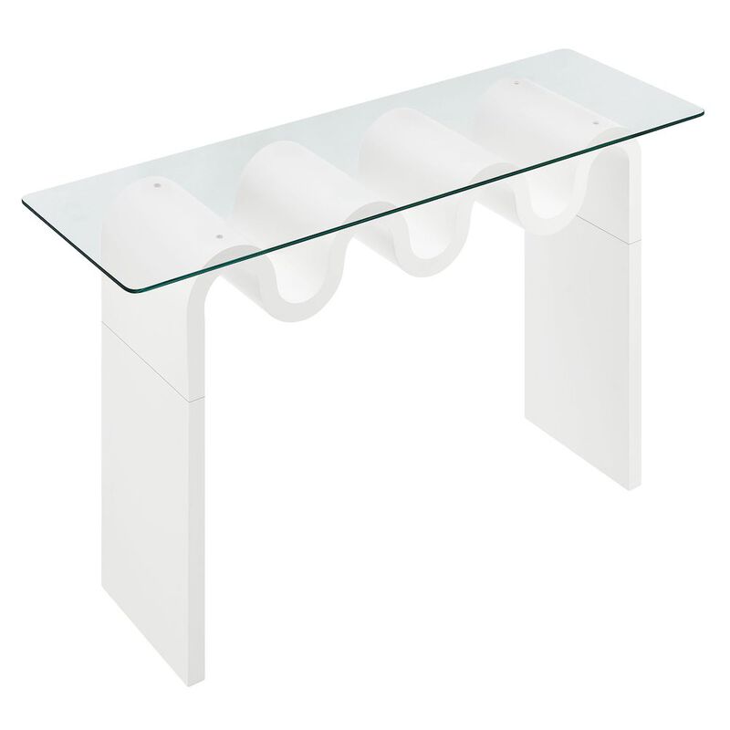 Ondine Glass Top 50" Console Table image number 5