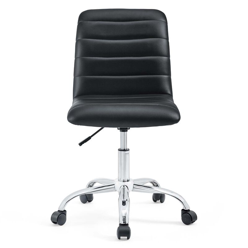 Modway Furniture - Ripple Armless Mid Back Vinyl Office Chair Bright Green image number 0