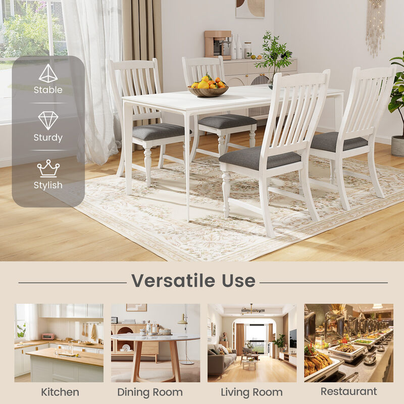 Solid Wood Leg Dining Chairs Set of 2 – Perfect for Kitchen and Dining Area