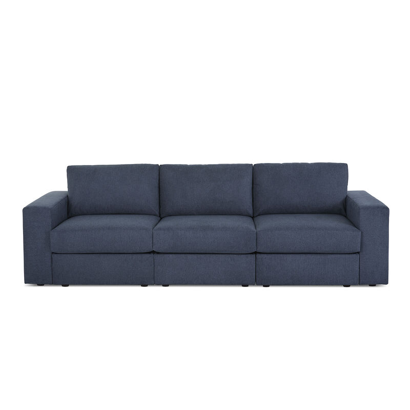 Flex Denim Sofa with Wide Arm