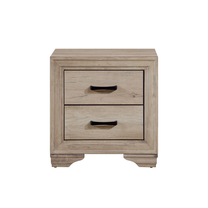 Streamdale Natural Finish Nightstand for Bed Side Table