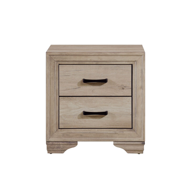Streamdale Natural Finish Nightstand for Bed Side Table